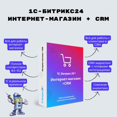 Программа для ЭВМ "1С-Битрикс24". Лицензия Интернет-магазин + CRM (12 мес.) - купить в Кунаковском