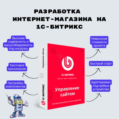 Разработка интернет-магазина на 1С-Битрикс - купить в Кунаковском
